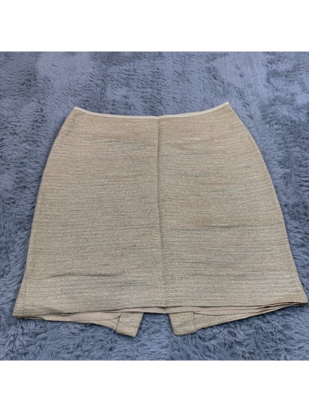 Linda Allard Ellen Tracy Short Skirt Women's 4 Beige Straight & Pencil Business